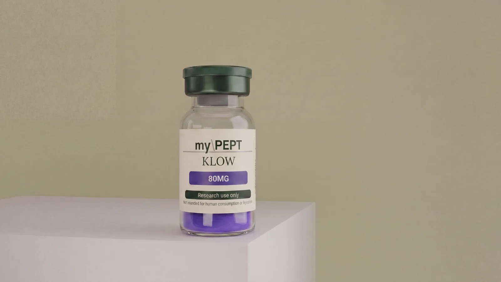 KLOW Blend 80MG research peptide vial — myPEPT EU