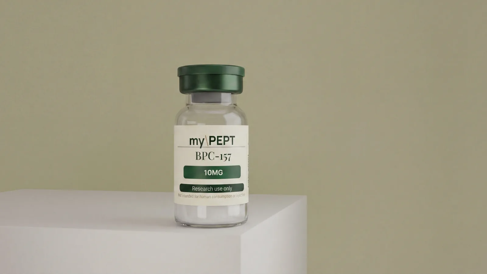 BPC-157 10MG research peptide vial — myPEPT EU