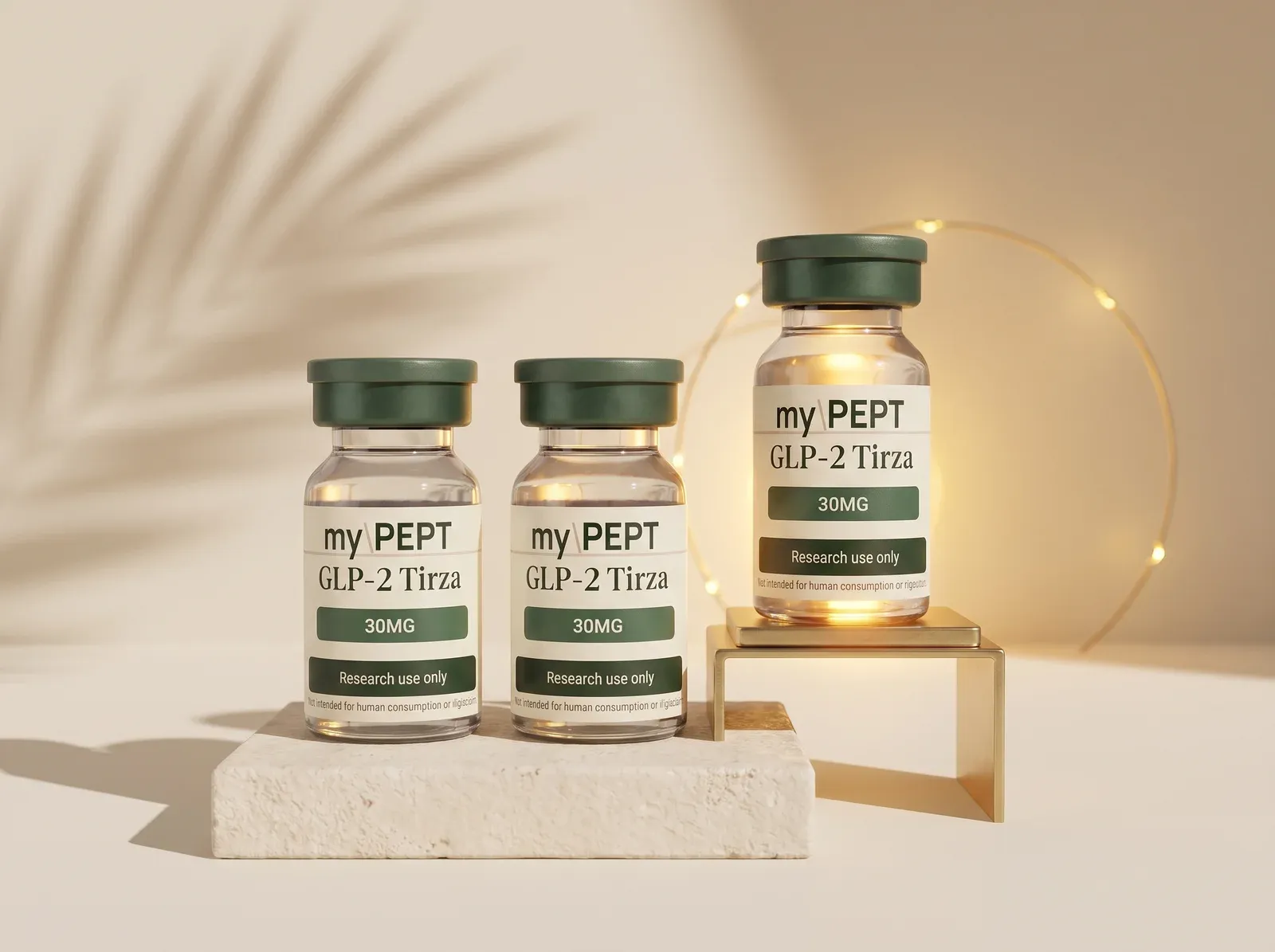 myPEPT Buy 2 Get 1 Free kit — three GLP-2 Tirza 30 mg research vials