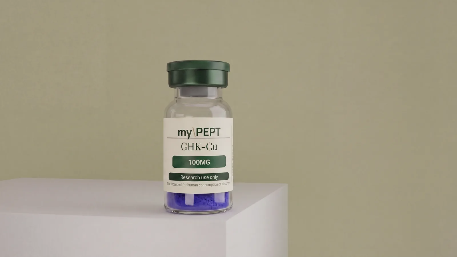 GHK-Cu 100MG research peptide vial — myPEPT EU