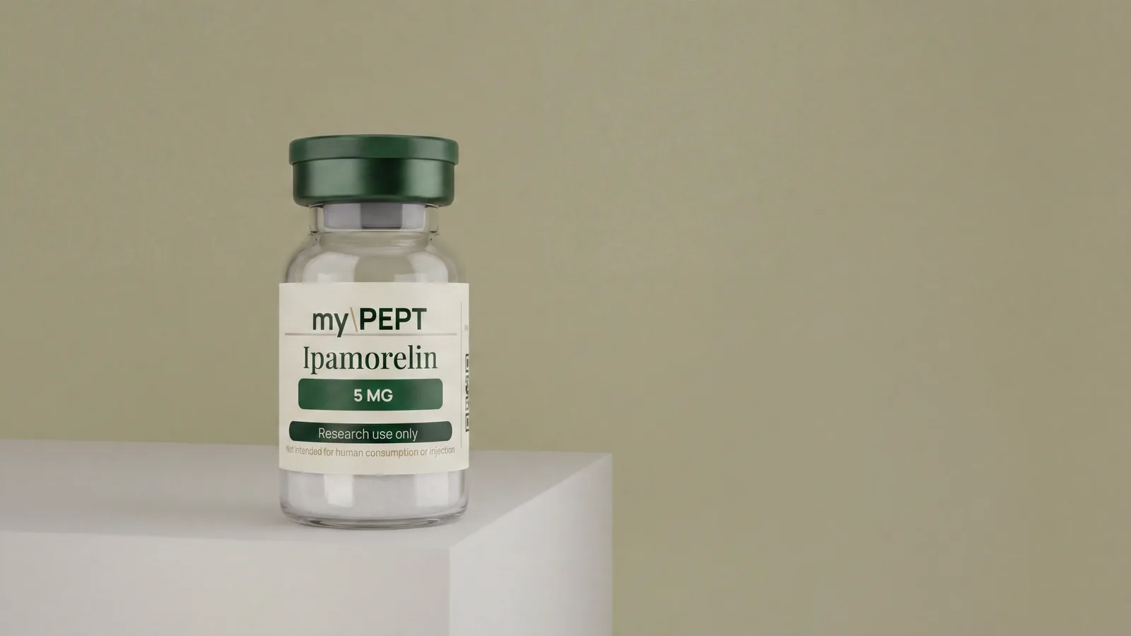 Ipamorelin 5MG research peptide vial — myPEPT EU