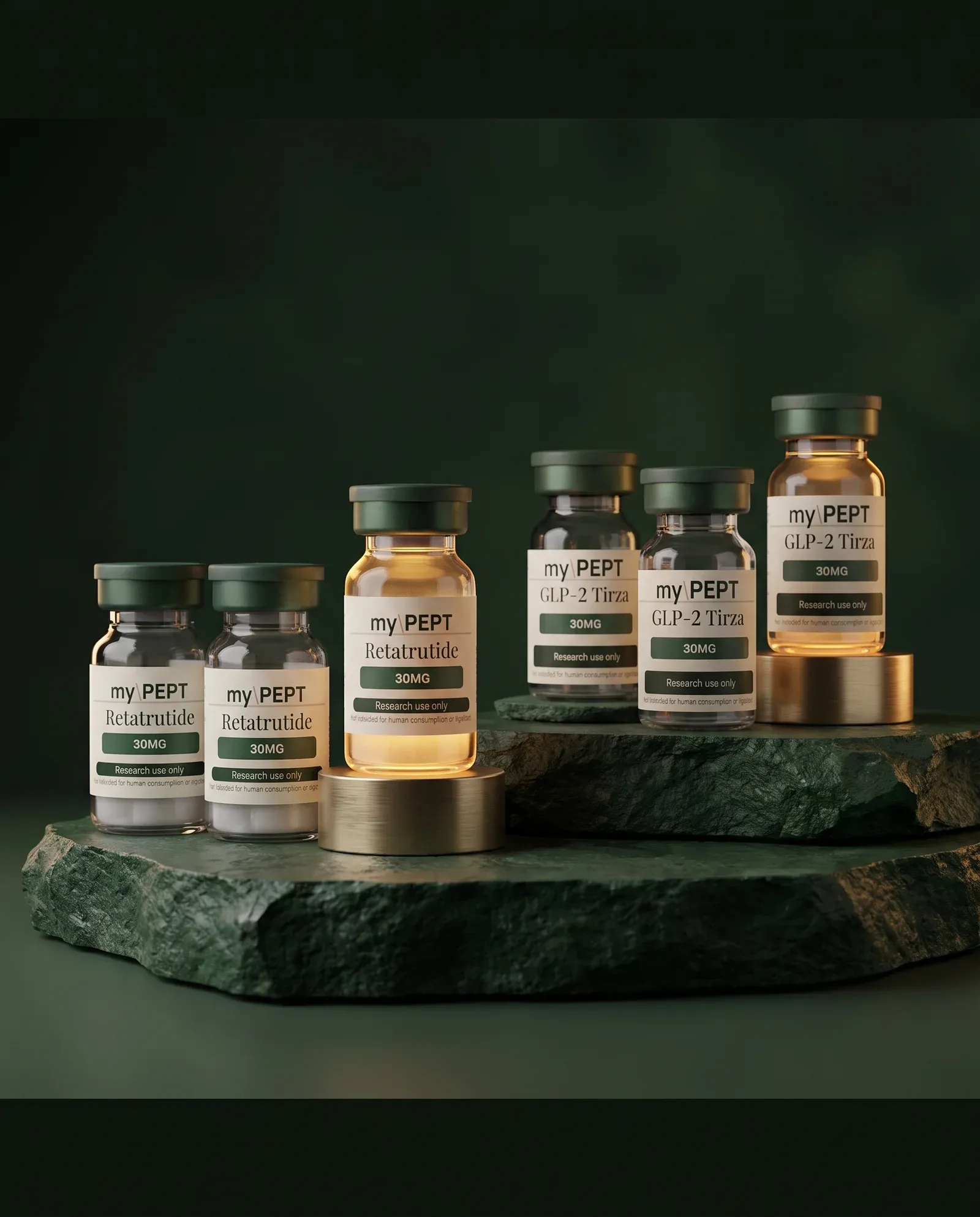 myPEPT July drop — pens and new 30 mg research peptide vials