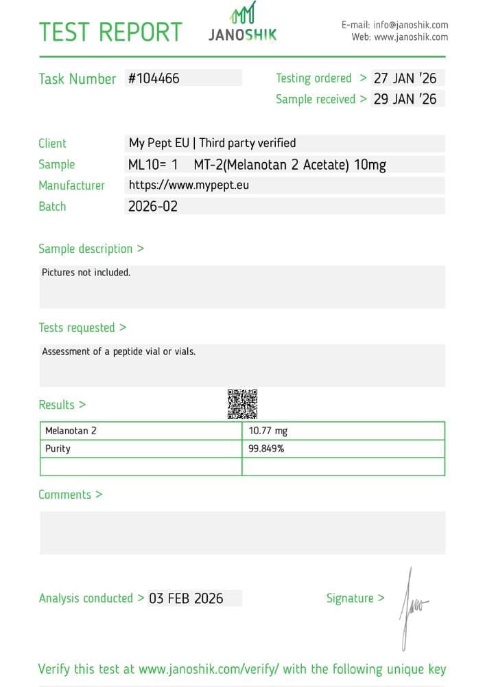 mt-2 mypept lab result