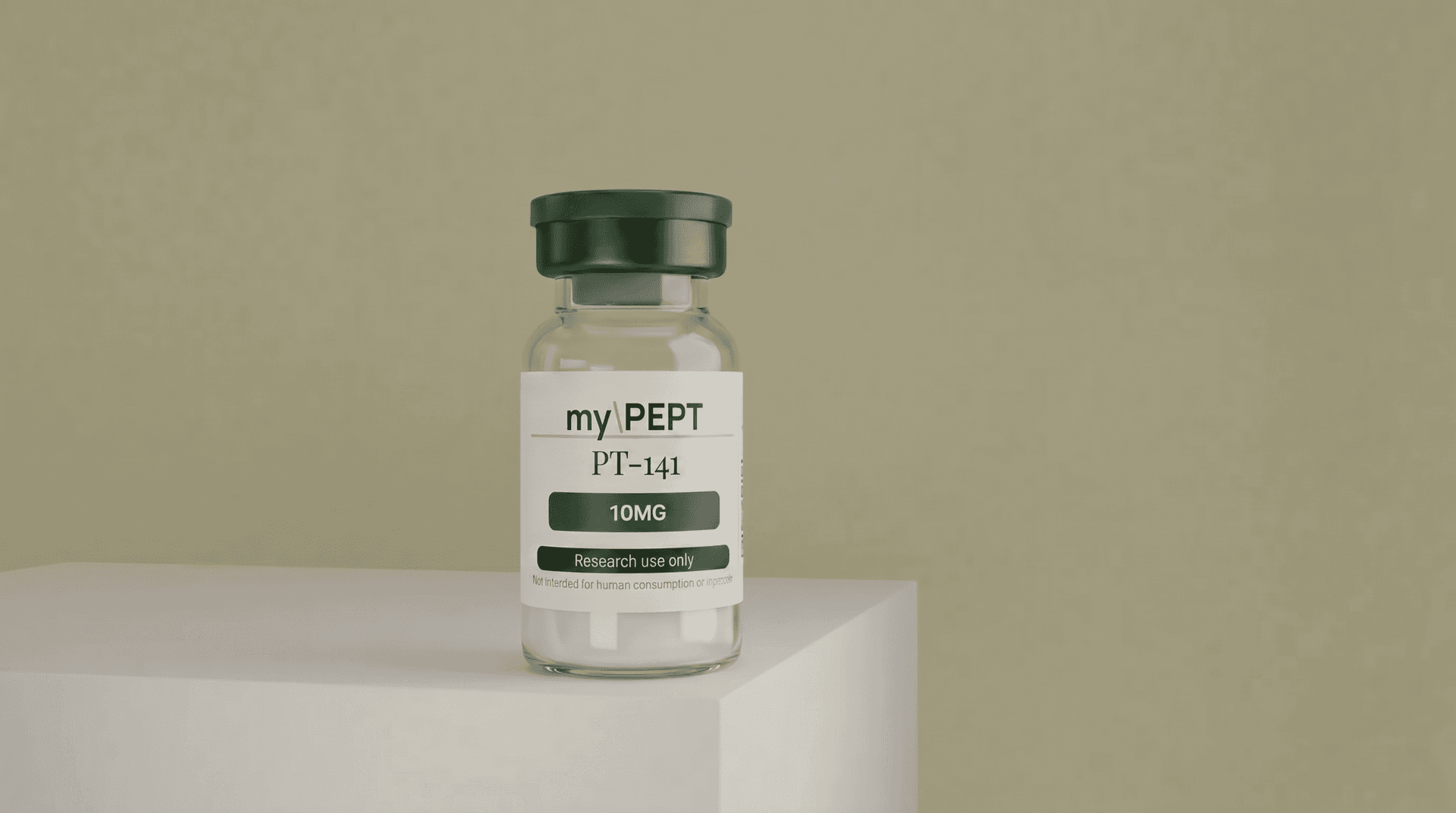 myPEPT PT-141 (Bremelanotide) research peptide — 10 mg & 20 mg vials