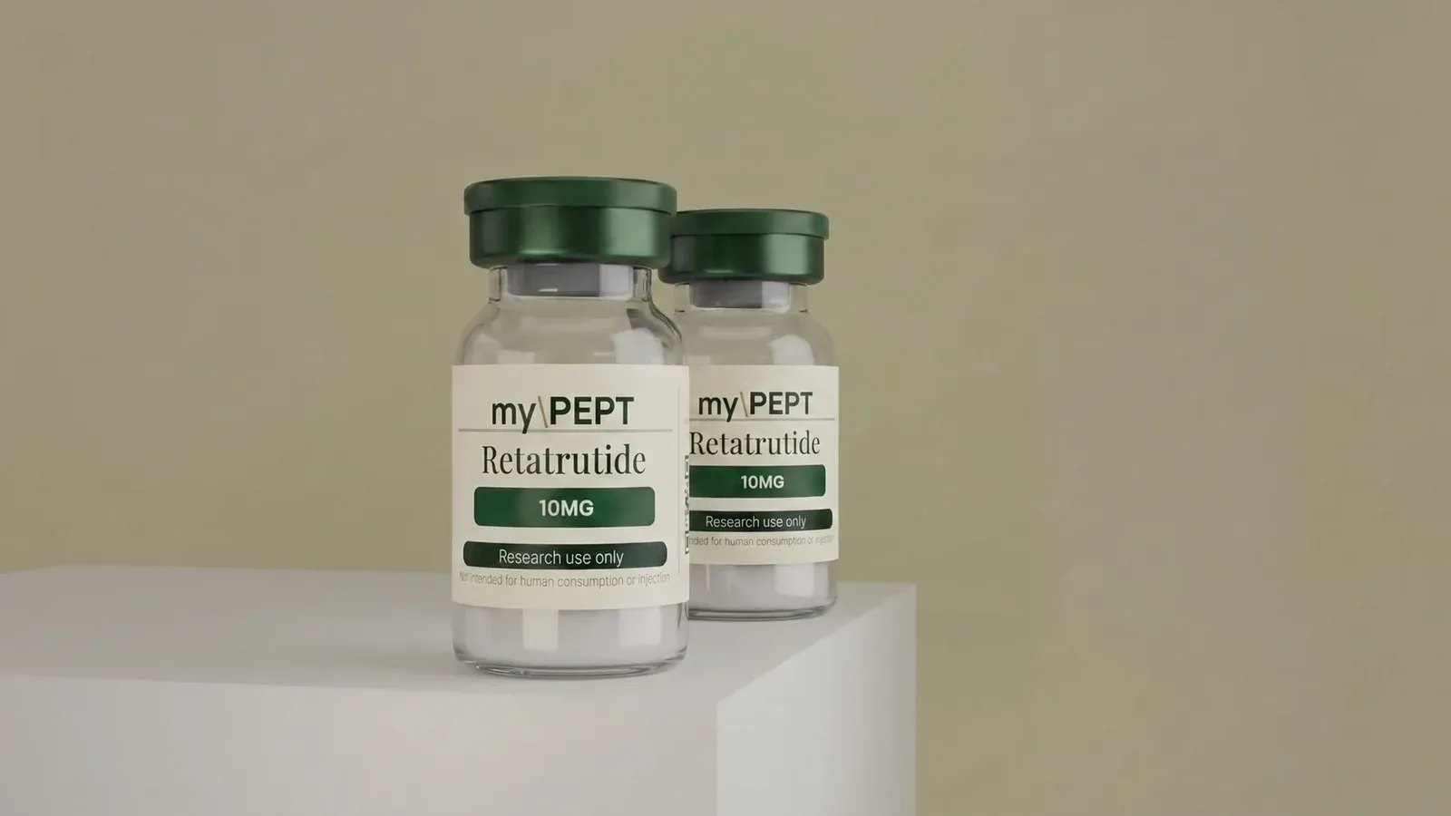 myPEPT Reta Duo — two Retatrutide 10 mg research vials