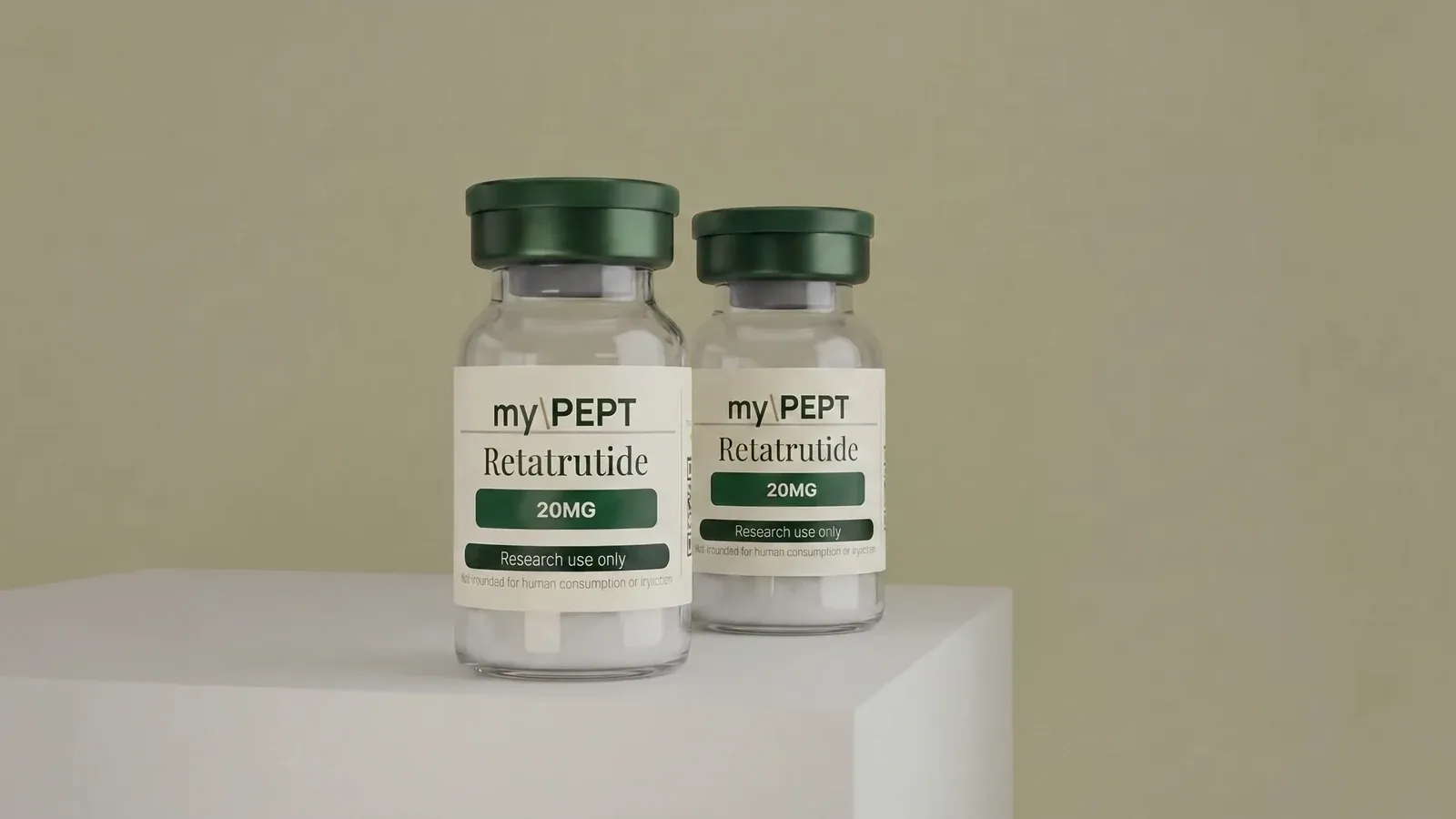 myPEPT Reta Duo — two Retatrutide 20 mg research vials