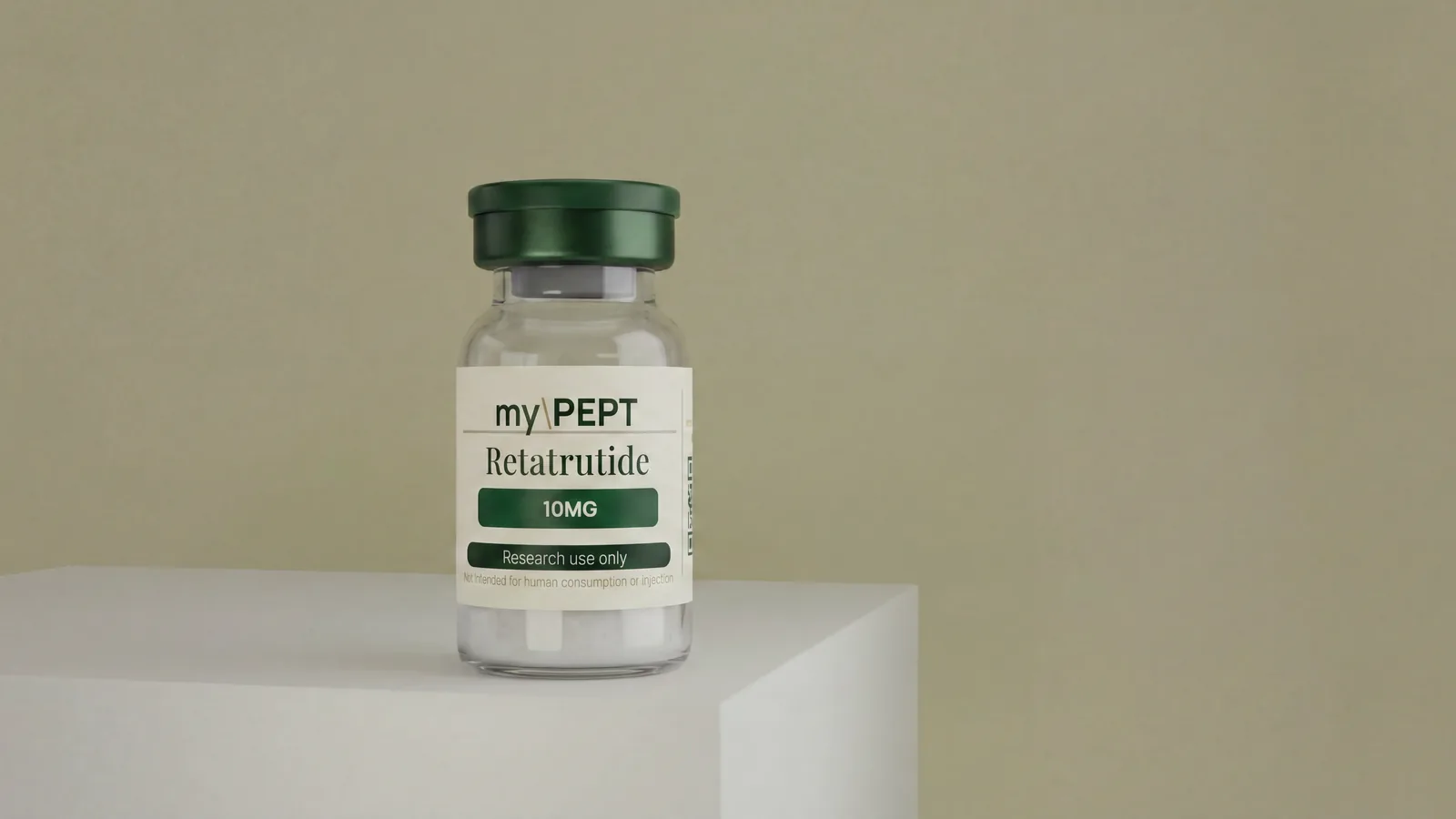Retatrutide 10MG research peptide vial — myPEPT EU