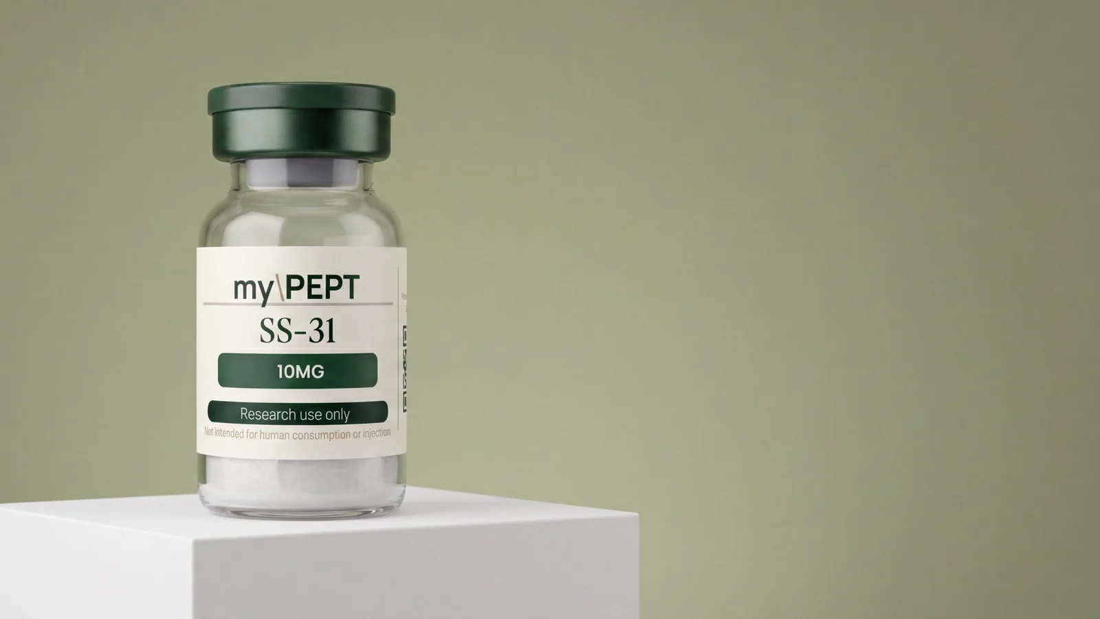 SS-31 10MG research peptide vial — myPEPT EU